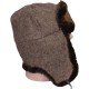 Cálido sombrero de piel marrón Oficiales rusos orejeras de invierno ushanka modernas