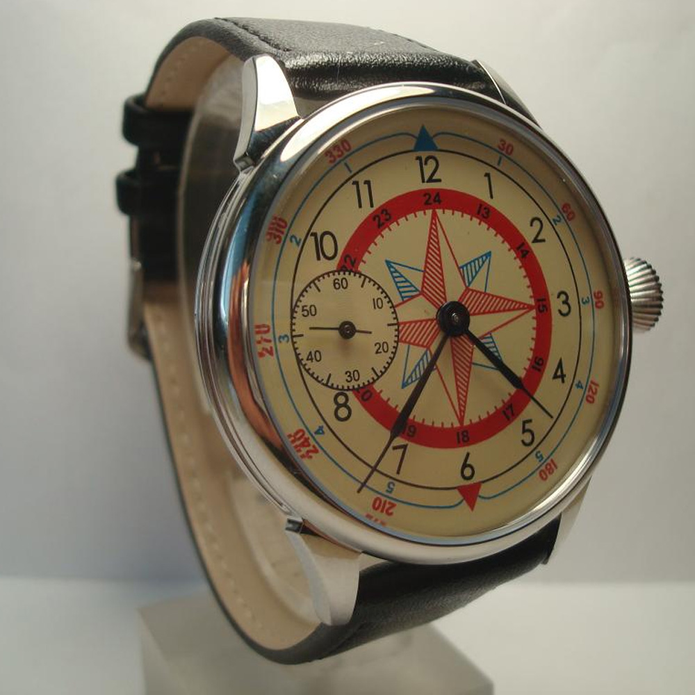 orologio meccanico con bussola
