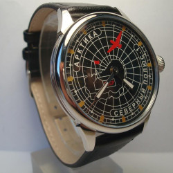 Reloj de pulsera Molnija Aviation "The North Pole" mecánico de la URSS