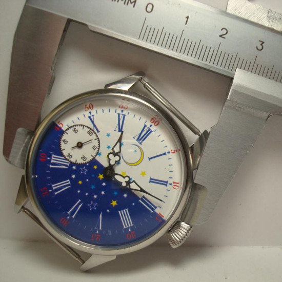 ソビエトヴィンテージデイ 'N'ナイトロシアの機械式透明腕時計