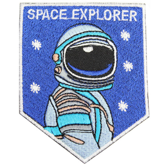 宇宙探検家の縫い付けスリーブ刺繍手作りパッチ