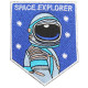 Explorateur de l'espace Patch brodé à la main à manches cousues