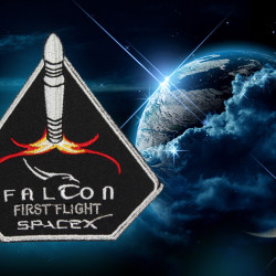 SpaceX Elon Moschus Space Mission Falcon 1 Raumflug gestickte Ärmel Patch