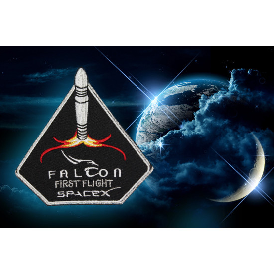 SpaceX Elon Moschus Space Mission Falcon 1 Raumflug gestickte Ärmel Patch