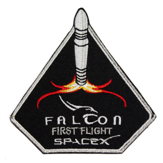 SpaceX Elon Musk宇宙ミッションファルコン1宇宙飛行刺繍スリーブパッチ