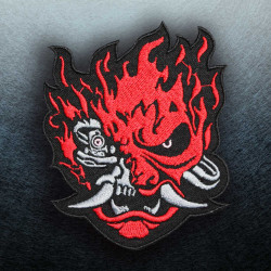 CYBERPUNK 2077 Demon Samurai rock rock band Patch ricamata ricamata