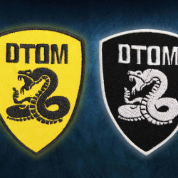 Juego de Airsoft "DTOM" No me pises Parche de serpiente moral cosido