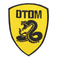 Juego de Airsoft "DTOM" No me pises Parche de serpiente moral cosido