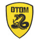 Jeu Airsoft "DTOM" Don't Tread On me Coudre Moral Snake Patch