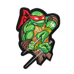 TMNT Raphael Sai broderie à coudre / thermocollant