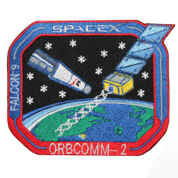 Parche bordado SpaceX Orbcomm 2 Falcon Space Flight Elon Musk bordado