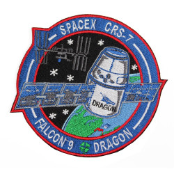 SpaceX CRS-7 Space Mission SpX-7 Falcon 9 aufnähbarer Ärmelaufnäher