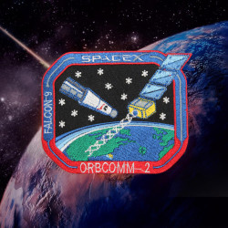 SpaceX Orbcomm 2 Falcon Raumfahrt Elon Musk Stickerei Ärmel Patch