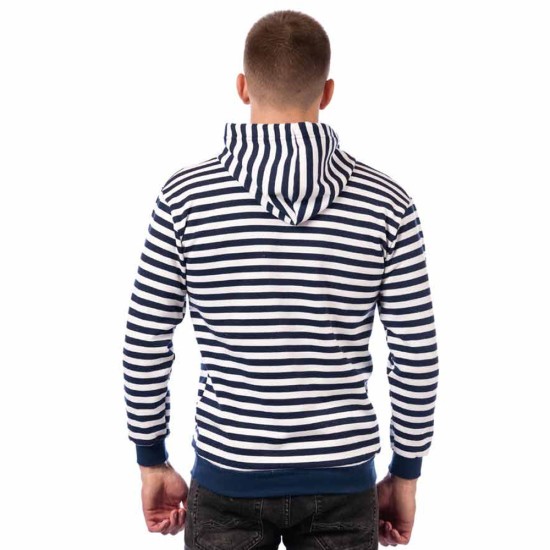Digital Camo / Weiß in blauen Streifen Pullover Russische Baumwolle GOST Hoodie