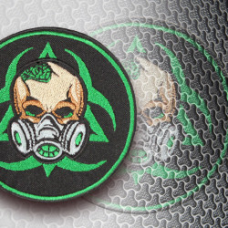 S.T.A.L.K.E.R. Biohazard Zeichen Strahlengasmasken Atemschutzmasken Stickpflaster Chernobyl mutants