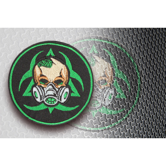 S.T.A.L.K.E.R. Biohazard sign Radiation gas mask patch Chernobyl mutants