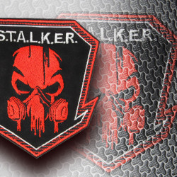 S.T.A.L.K.E.R. Radiation skull with respirator mask game sew-on patch