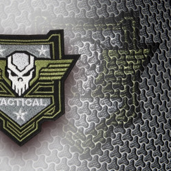 Patch militare del gioco tattico Airsoft del cranio delle forze speciali