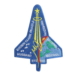 Space Shuttle Columbia STS-107 Patch per cucire Space Nasa ricamata