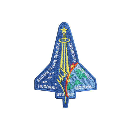 スペースシャトルコロンビアSTS-107刺繍縫い付けスペースNASAパッチ