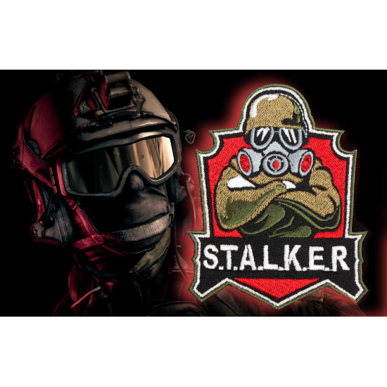 S.T.A.L.K.E.R. Parche Cosplay de manga cosida con bordado de soldado