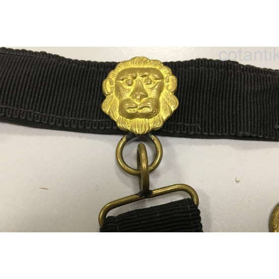 Soviet Union Navy "Sad Lions" belt with dagger hanger of the RKKF USSR VMF