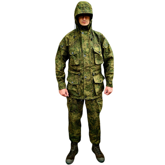 Fuerzas especiales del ejército ruso Sumrak (Crepúsculo) Uniforme militar de camuflaje verde