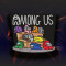 AMONG US Whole crew chilling embroidery Crewmates patch