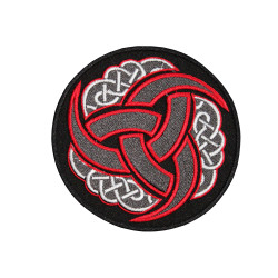 Celtic Ornament Handmade Velcro/Iron-on Handmade Mythology Embroidered patch #8