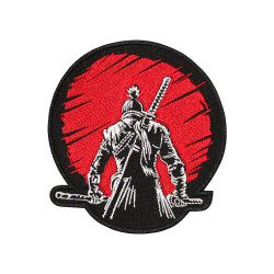 Sekiro: Shadows Die Twice embroidery Samurai embroidered game Iron-on/Velcro patch