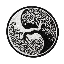 YGGDRASIL'S embroidery World Tree Norse Iron-on/Velcro Patch