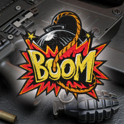 Fire BOOM Embroidery Velcro / Iron-on Patch