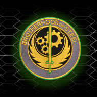 Parche de velcro / termoadhesivo bordado de Fallout: Brotherhood of Steel