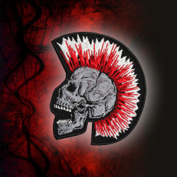 Halloween Skull PUNK Embroidery Velcro / Iron-on Patch