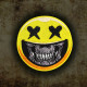 Halloween Skull Smile X-eyes Ricamo Velcro / Patch termoadesiva