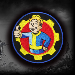 Toppa termoadesiva / velcro ricamata con emblema Goty di Fallout 4