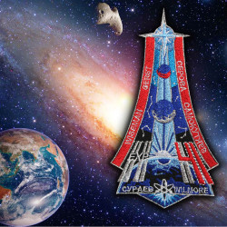 Nasa Expedition 41宇宙ステーション刺繍縫製パッチ