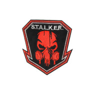 S.T.A.L.K.E.R. Cráneo de radiación con máscara de respirador parche cosido