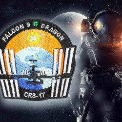 SpaceX CRS-17 Space Dragon Mission Falcon-9 Nasa Sleeve Patch à coudre