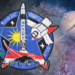 SpaceX RazakSAT Satellite satellite Elon Musk Falcon-1 Nasa patch patch