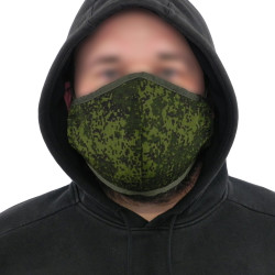 Masque protecteur protecteur réutilisable et lavable tactique unisexe de double couche