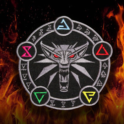 Patch brodé de jeu / TV magique The Witcher Wild Hunt