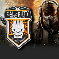 Parche de juego bordado para coser / planchar con el logotipo de Call of Duty Black Ops COD