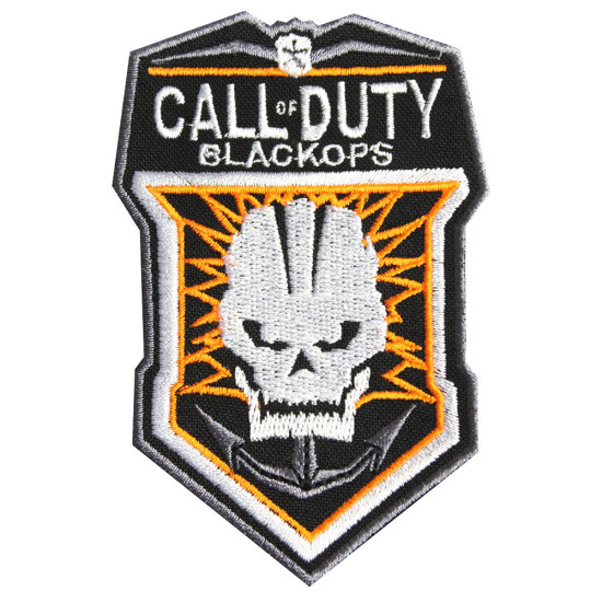 Parche de juego bordado para coser / planchar con el logotipo de Call of Duty Black Ops COD