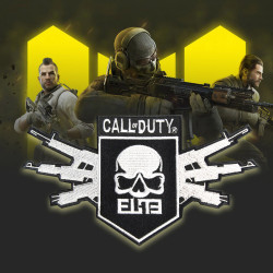 Call of Duty ELITE-Logo Nachnahme bestickter aufnähbarer / aufbügelbarer Spiel-Patch