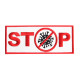 STOP Coronavirus 2020 Stickerei Aufnähen / Aufbügeln