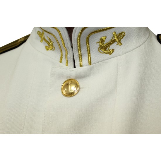 Nuovo tipo Navy Parade Uniform Russian VMF Naval Fleet Officer bianco usura