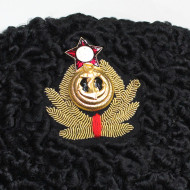 Soviet Navy astrakhan fur Russian Admiral hat