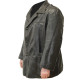 Genuine Soviet Officers leather overcoat USSR black coat Genuine Soviet Officers leather overcoat USSR black coat
