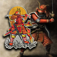 Samurai Japan Warrior in Armor Embroidery Sleeve patch #2